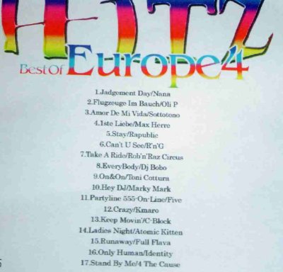 画像1: ヨーロッパGコンピ!! BEST HITZ  「THE BEST OF EUROPE 4」