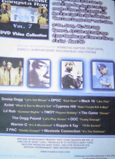 画像1: ウェッサイファン必見「WEST COAST GANGSTA RAP VOL7」. 