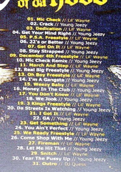 画像2: 最強サウス対決LIL WAYNE VS　YOUNG JEEZY BEST MIXCD