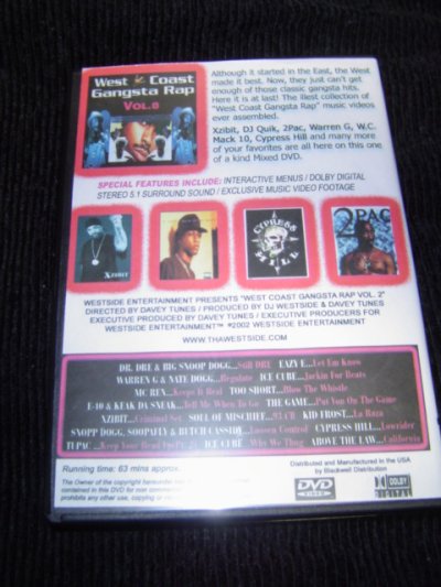 画像1: ウェッサイファン必見DVD「WEST COAST GANGSTA RAP VOL8」. 