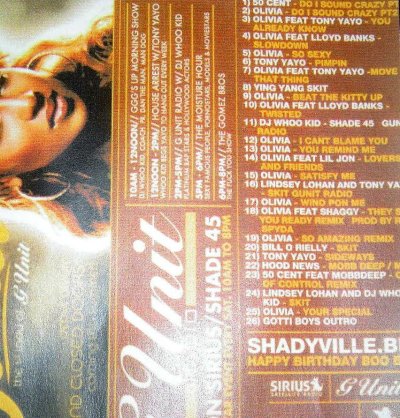 画像2: G-UNIT RADIO  「OLIVIA」 MIXCD 