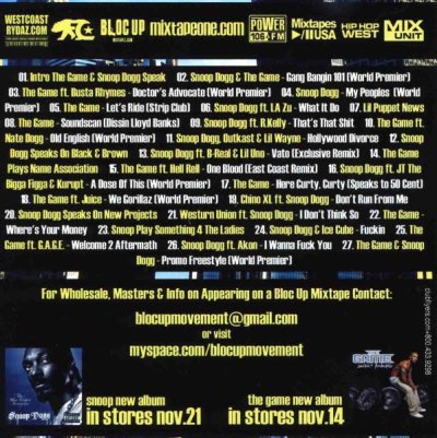 画像1:  THE GAME & BIG SNOOP  「KINGS OF THE WEST 」 MIXCD 